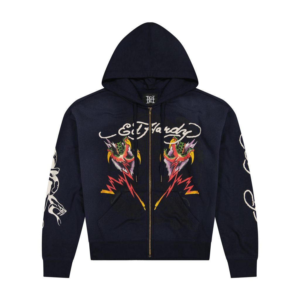 Tiger Flame Boxy Zip Hoodie
