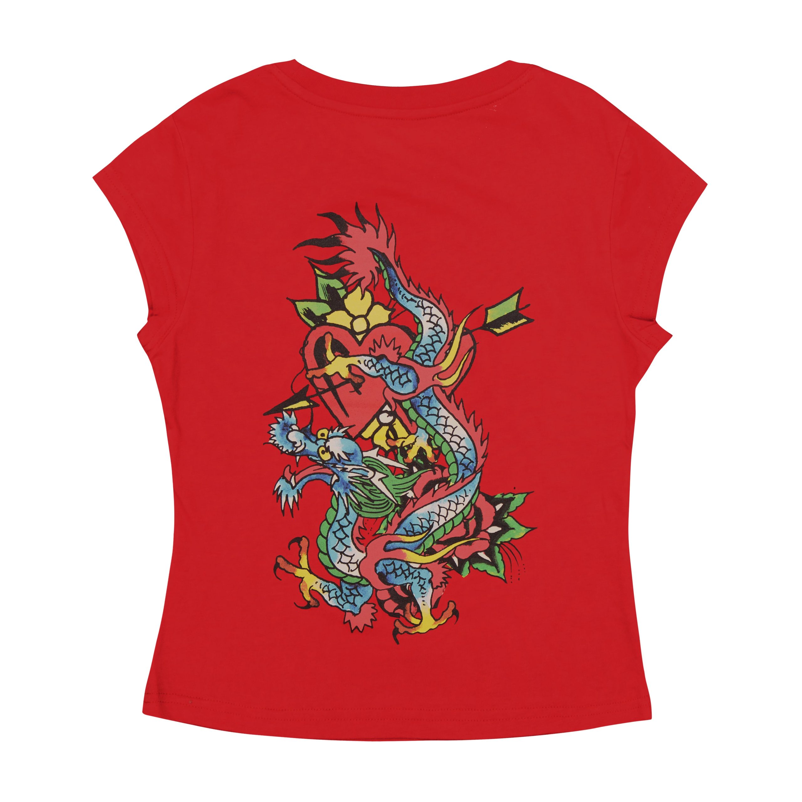 Dragon Cap Sleeve Tee - Cherry