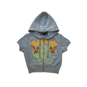 Swallows Short Sleeve Zip Hoodie