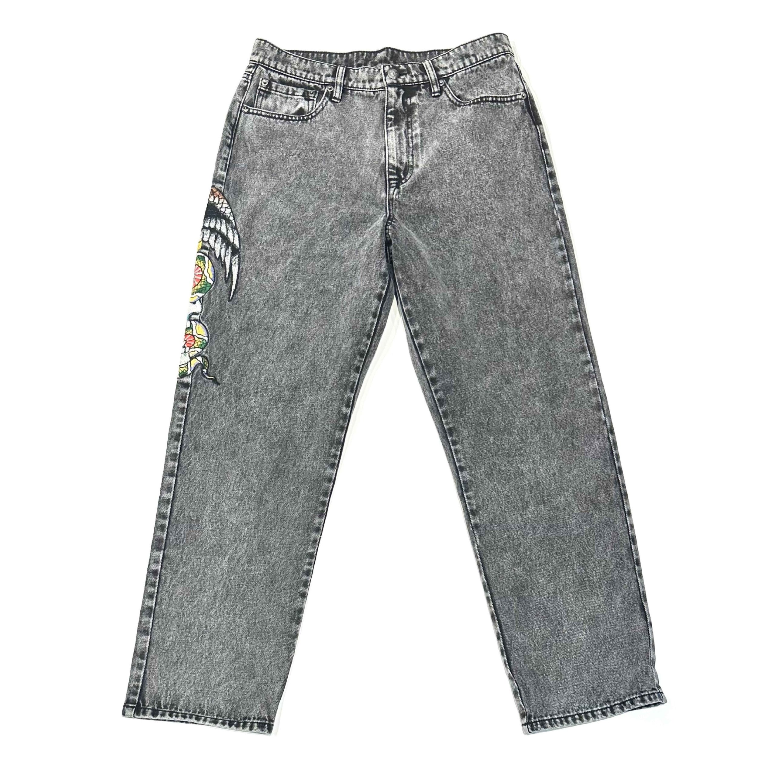 Battle Skull Loose Fit Jean - Image 2